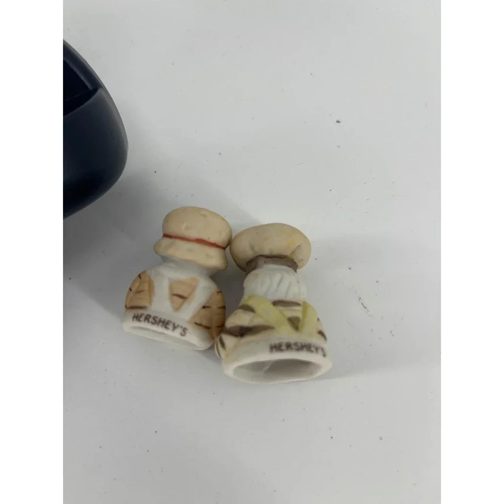 Hershey's‎ JH Schuler Bisque Candy Baker Thimbles Checkin Twice Set